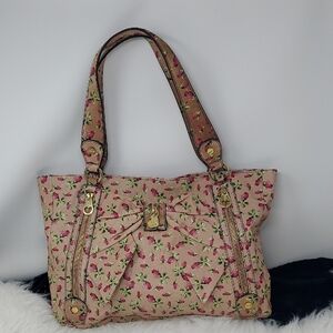 Betsey Johnson #13 Pink Floral Tote with Bow